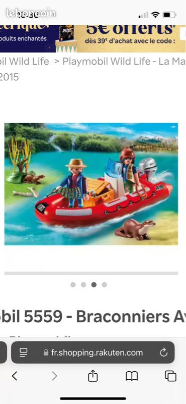 Playmobil braconniers avec bateau (boîte 5559) (image 3)