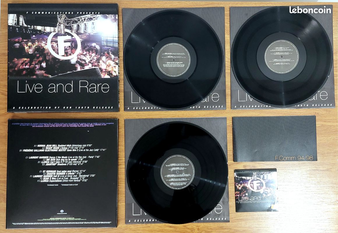F-Communications 3 Vinyles F100 Live and Rare + CD - Rareté - CD 