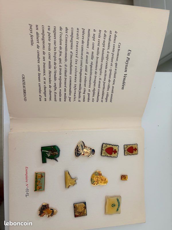 Épinglettes commémoratives Guerre de Vendée (image 2)