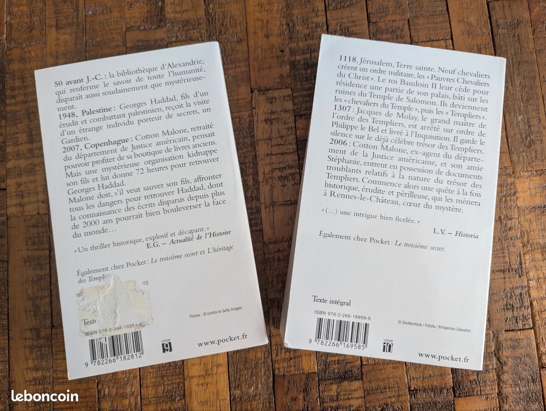 Lot 2 thrillers — Steve Berry — Pocket (image 2)