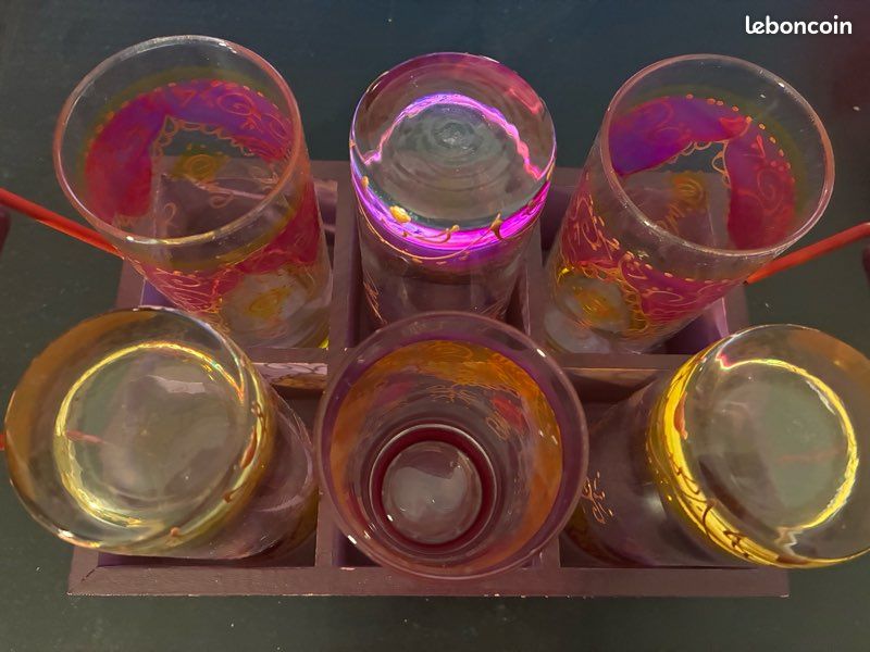 Lot 6 verres avec support maisons du monde (image 2)