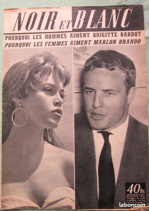 Noir et blanc revue magazine (17) Brigitte Bardot Petain Noel Ursula Andress Petula Clark Jane Fonda De Gaulle Douaumont (image 5)