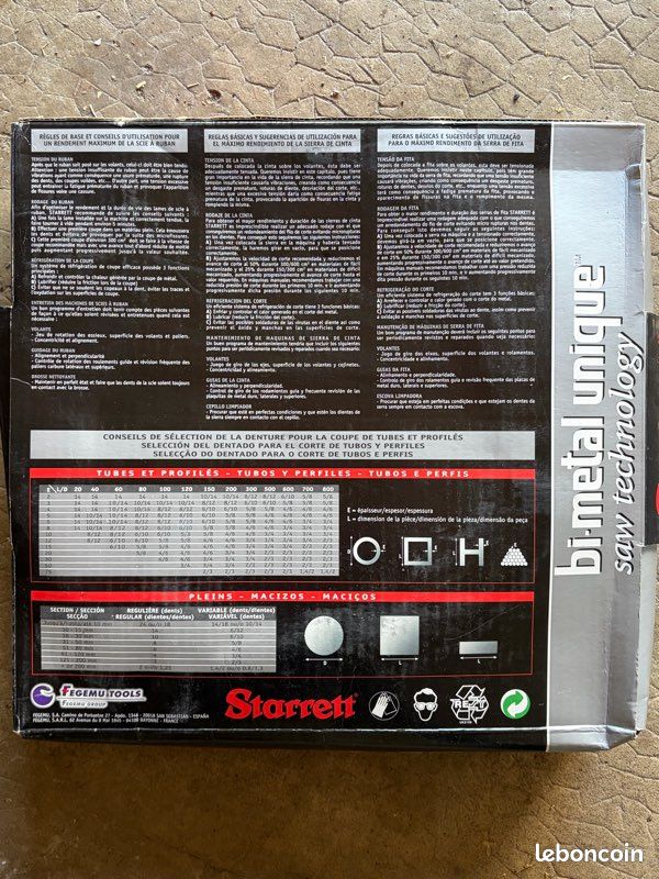2 lames de scie à ruban Starrett Versatix 2900 × 27 × 0,9 mm – Neuves (image 2)