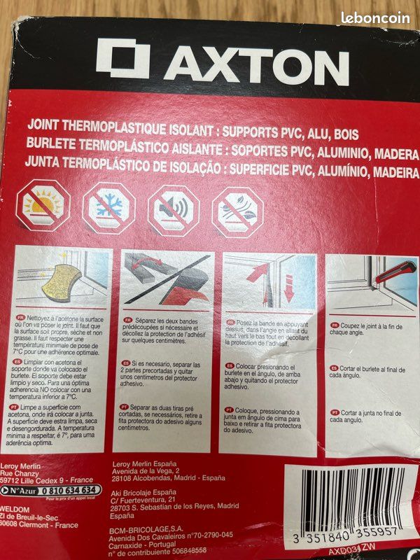 Joint noir neuf thermoplastique isolant (image 3)