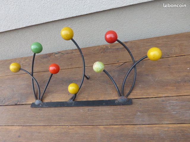Porte manteaux vintage Roger Feraud pop art années 50 (image 3)