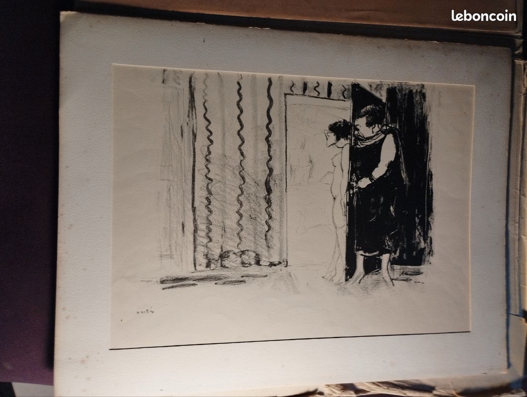 Lithographie originale Vertes Maisons (closes) (image 3)