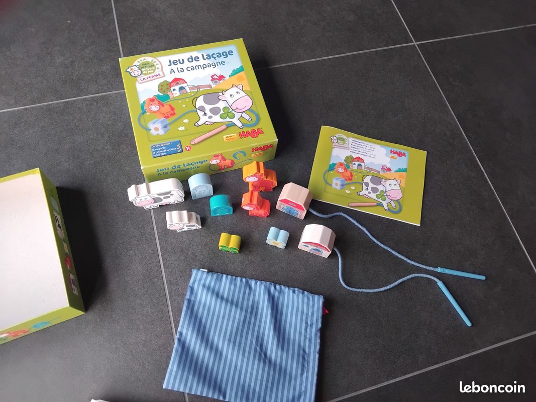 Jeu HABA de laçage A la campagne (image 1)