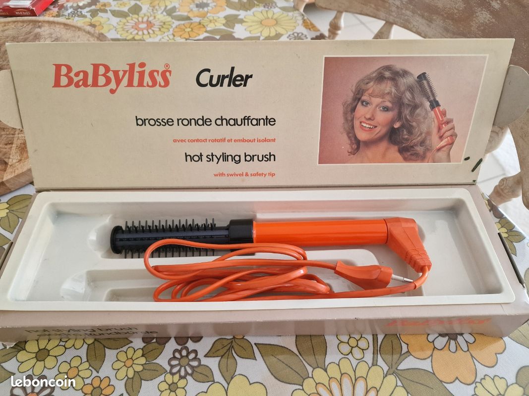 Brosse ronde chauffante vintage (image 1)