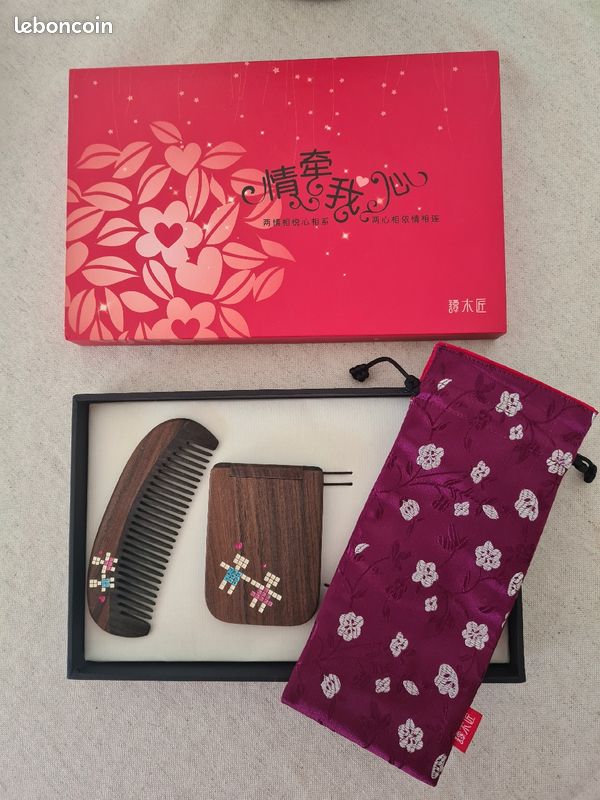 Peigne et miroir traditionnels Chinois (image 1)