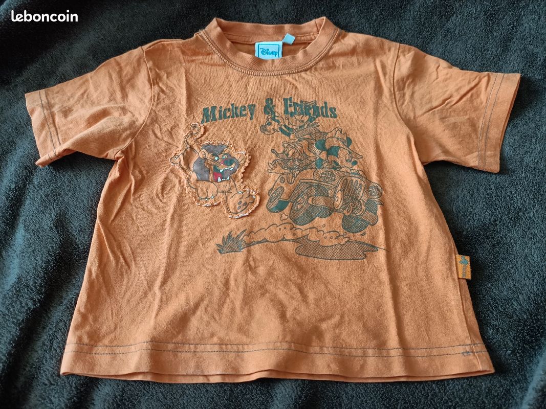Tee-shirt manches courtes garçon 2 ans Mickey Disney (image 4)