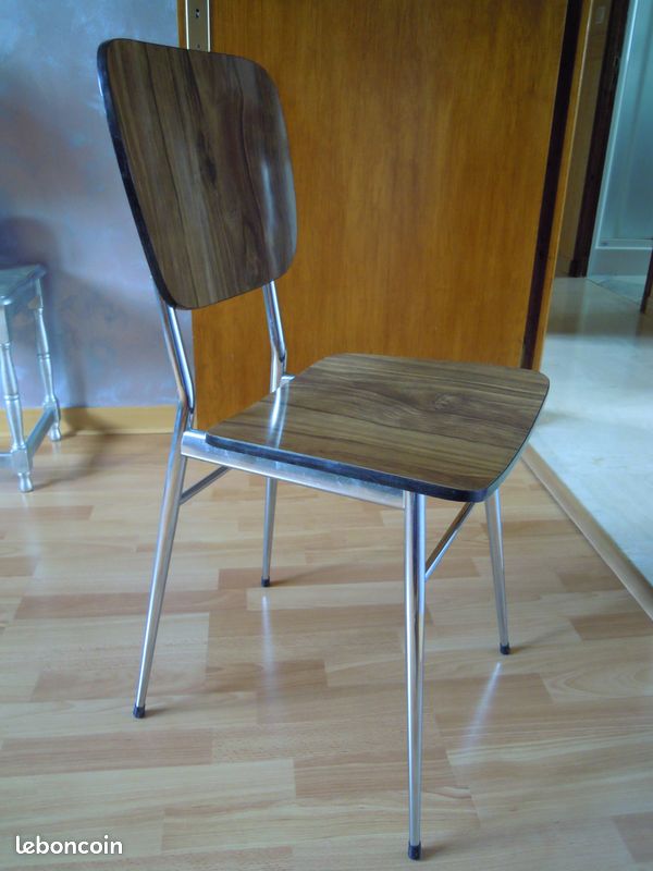 4 chaises vintage en formica (image 2)