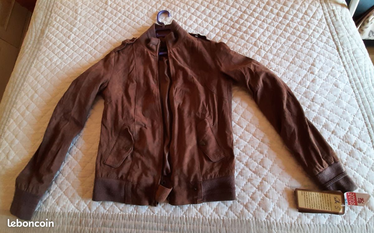 Veste homme daim lisse (image 1)