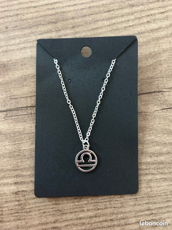 Collier en acier inoxydable argenté astro (image 1)