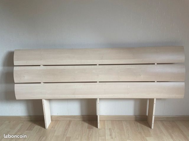 Tête de lit bois clair 160 cm (image 1)