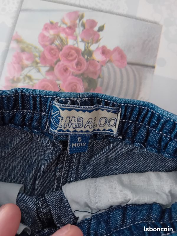Lot 4 shorts/salopettes short 6 mois (image 3)