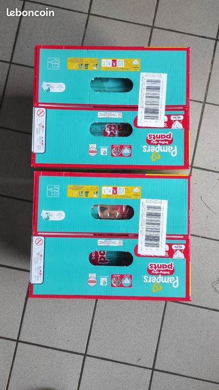 Lot 2 Pampers Baby-Dry Pants Taille 5 x 144 Couches Duo Pack Neuves (image 2)