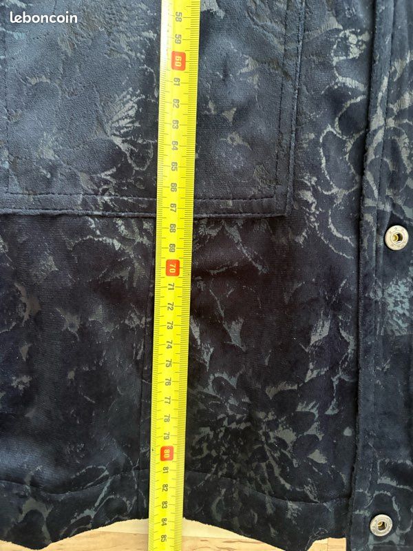 🧥 Manteau Parka Fred Sabatier T44 XL Bleu Marine Vraie Fourrure Raton Laveur Chaud (image 16)