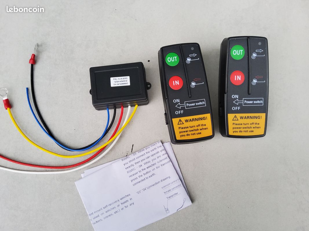 Kit de télécommande sans fil - DIOCHE - 12V - 2 télécommandes - Portée
