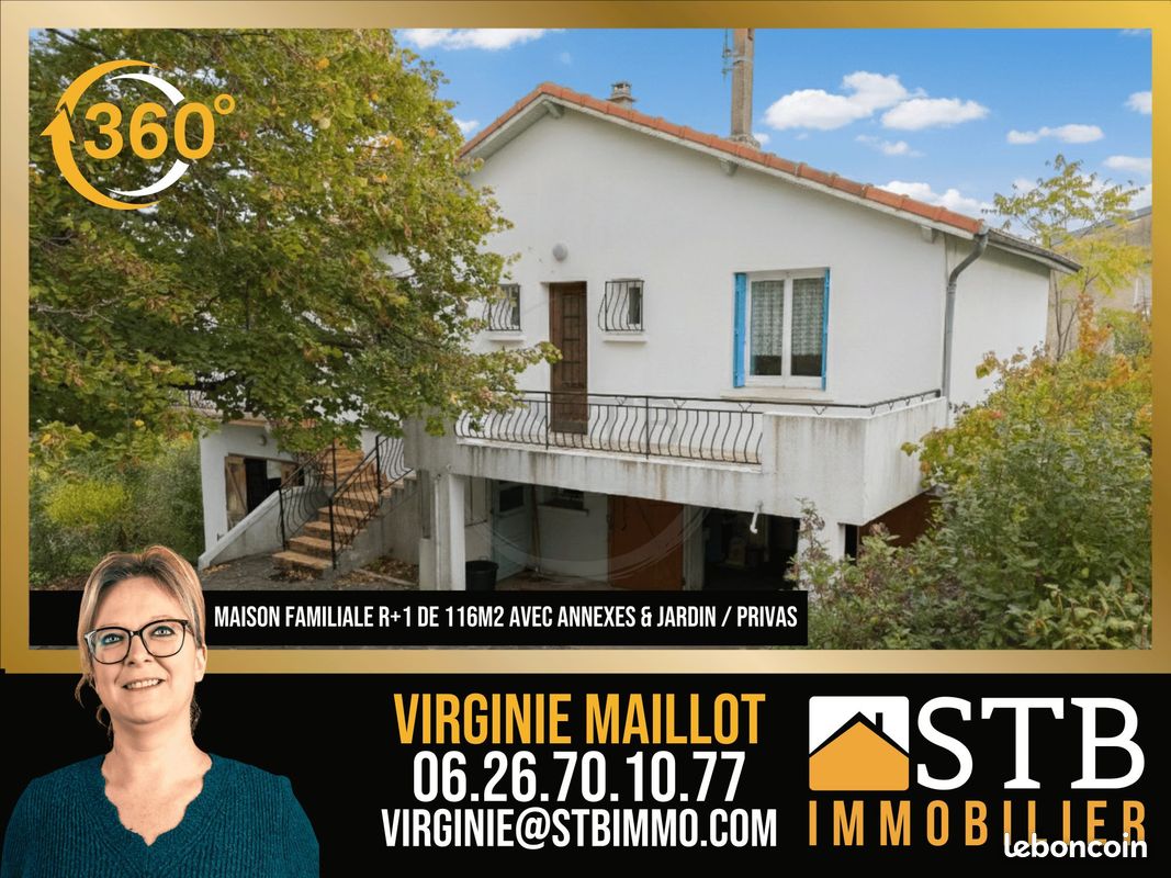 Maison 5 pièces 116 m² · à Privas · 116 m² · 193 000 €