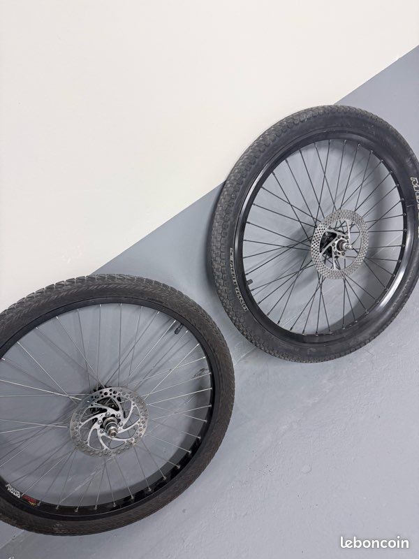 Jante VTT 24 Pouces Pour Freins à Disque - Alliage Alu, 24/28/32/36 Trous, Poids 450g, Adaptée Pneus 24x1.5 à 24x2.125 - Double Couche