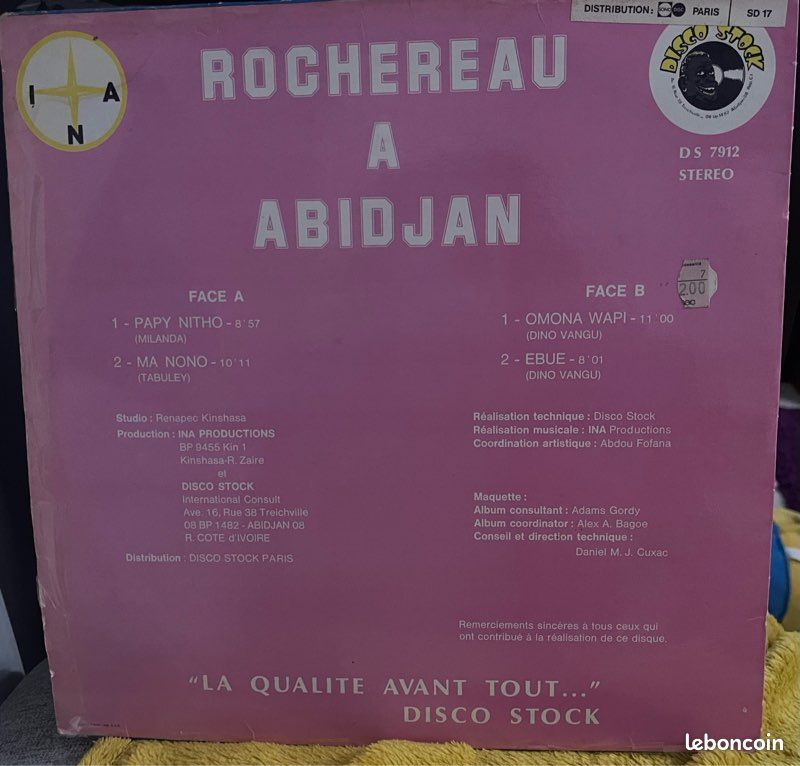 Vinyles 33 tours rochereau a abidjan (image 2)