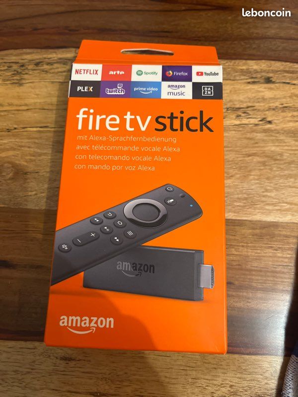 Télécommande Officielle Amazon Fire TV Stick - Occasion, Fonctionne Correctement, Quelques Marques D'usure