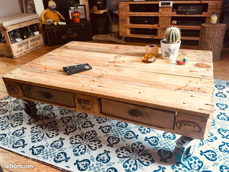 Table basse palette bois (image 5)