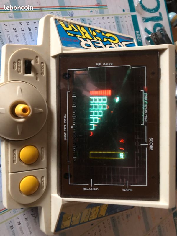 Vintage Popy (Bandai) jeu électronique portable « Space Cobra Professional », vers les années 1980 - Fabriqué au Japon - Bon + état de fonctionnement - France