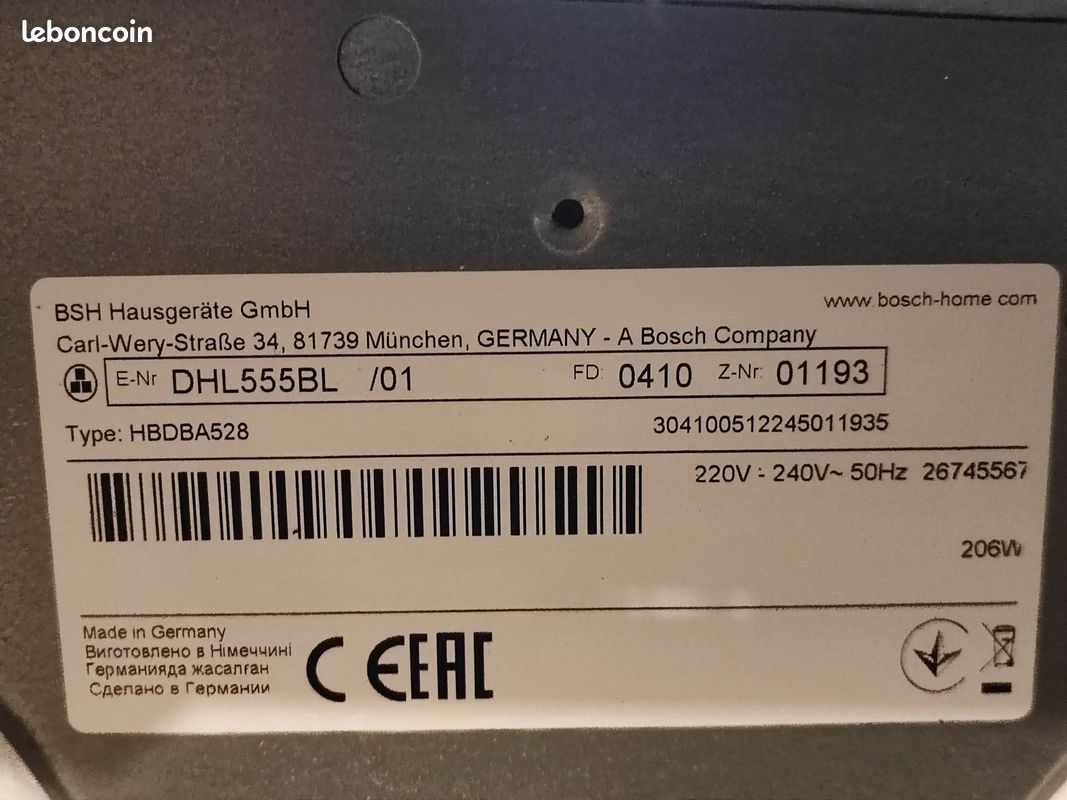 Hotte aspirante encastrable BOSCH très bon état (image 4)