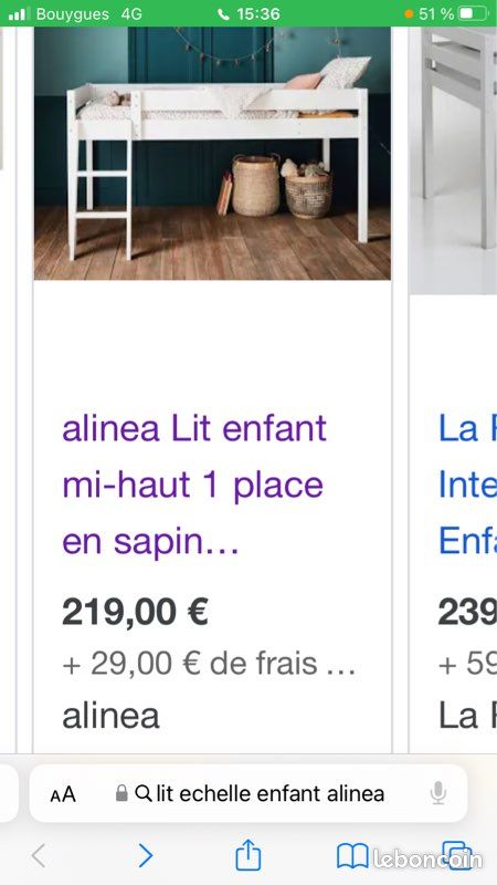 Lit hauteur enfant (image 1)