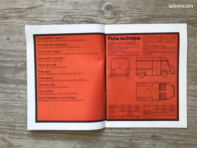 Dépliant publicitaire Citroën 1000 - 1600 HY (image 3)
