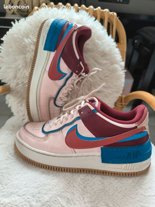 Kalinga Ashok Nike Air Force One Bleu Et Rose Kalinga Ashok Nike