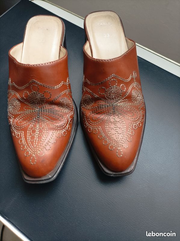 Mules vintage brodées (image 3)