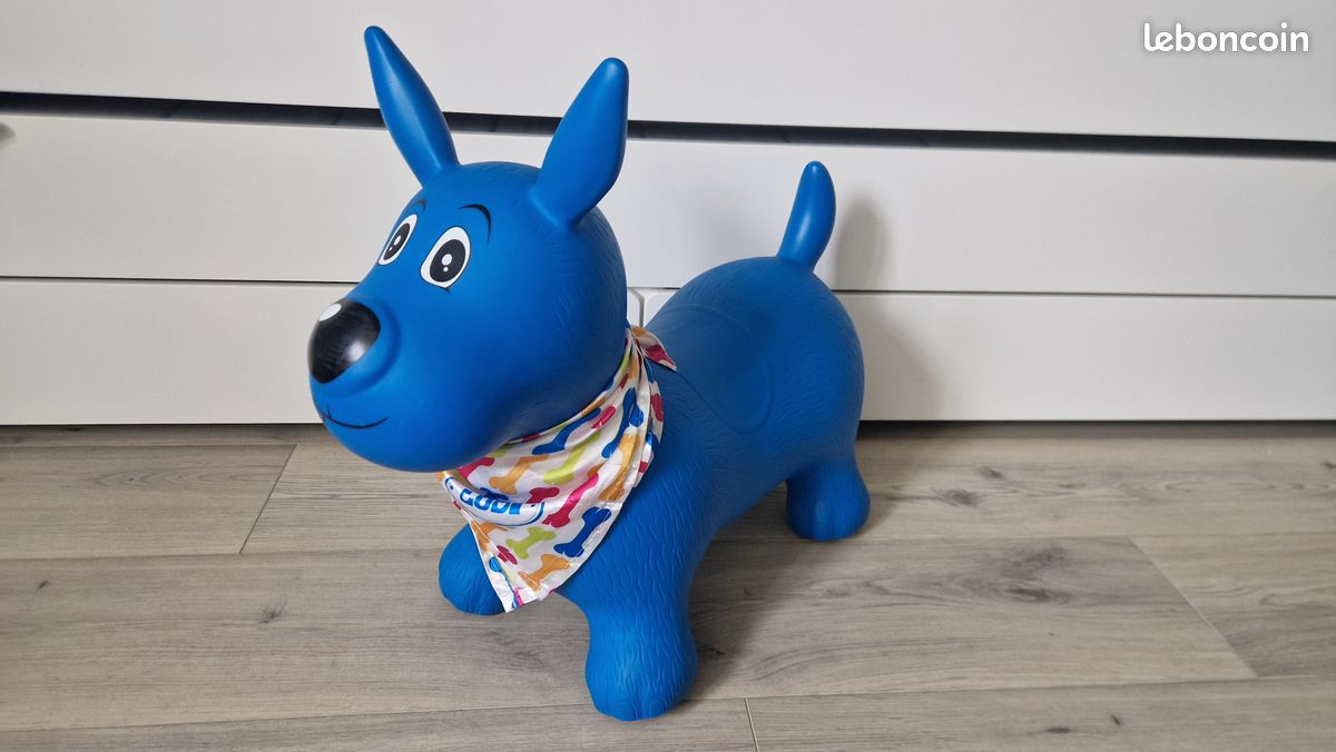 Ludi Chien Sauteur Bleu Jeux Jouets