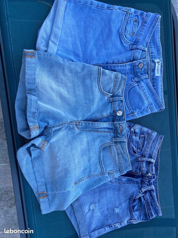 Lot 3 shorts jeans xs (image 1)