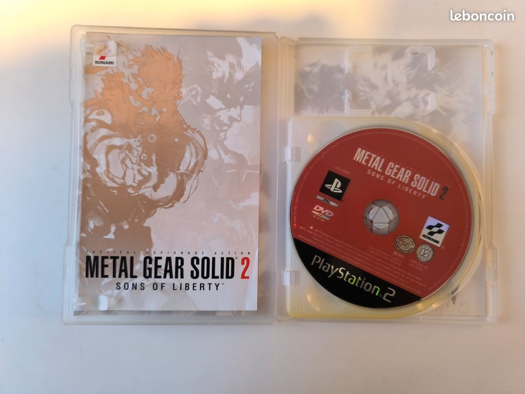 Jeu PlayStation 2 Metal Gear Solid 2: Sons Of Liberty - Très Bon état, Boîte Et Instructions Incluses