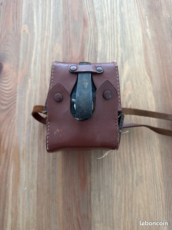 Kodak Brownie Flash Camera Vintage avec Étui Cuir - Appareil Photo Rétro Colle (image 2)