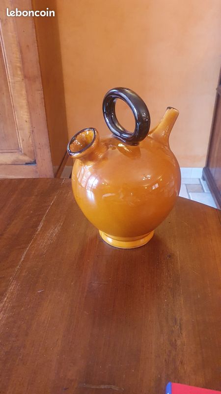 Ancienne chevrette cruche pichet Rasteau -H 25 cm TBE (image 2)