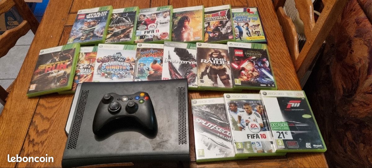 Pack xbox 360 manette et jeux (image 1)