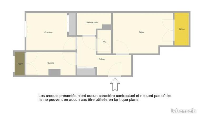 Appartement 2 pièces 43 m² — 5