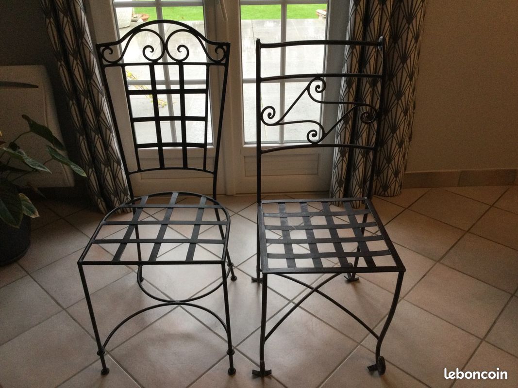 Chaises fer forger (image 1)