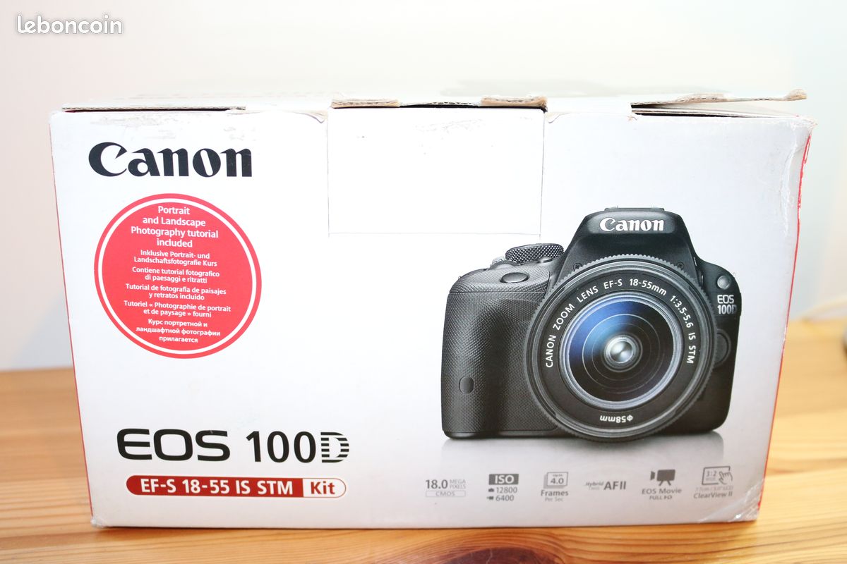 Reflex numérique Canon EOS 100D + objectif + accessoires - Photo, audio &  vidéo