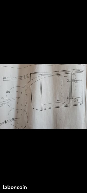 Rail 70 cm pour suspendre meuble Eket Ikéa (image 2)