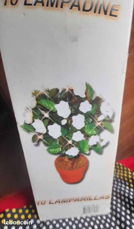 Lampe roses blanches (image 2)