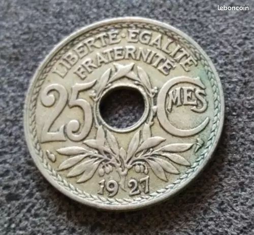 Pièce 25 centimes Lindauer 1927 (image 1)