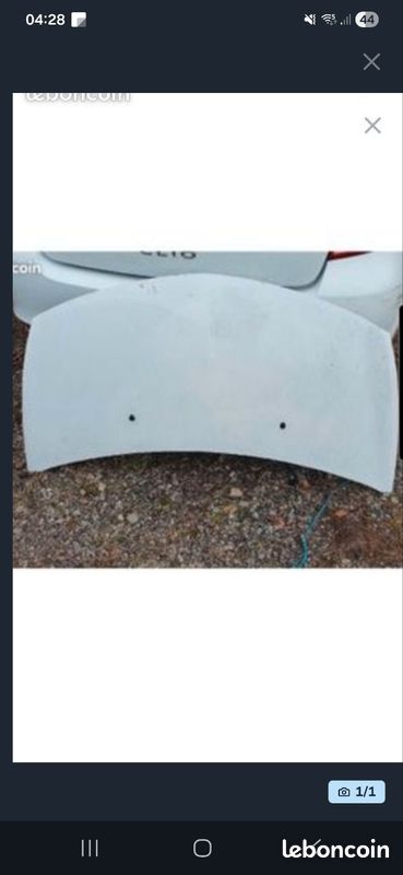 Capot clio 3 blanche (image 1)