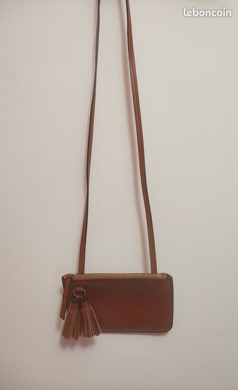 H&M - Pochette - Sac à main de soirée à bandoulière marron camel Caramel (image 3)