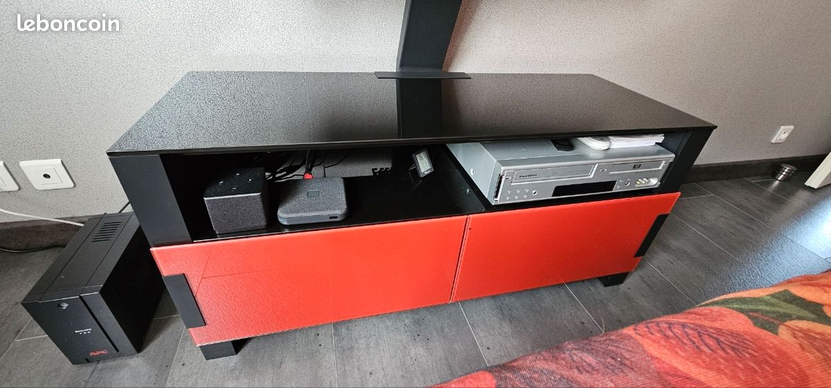 Meuble support TV Erard verre et bois Bilt 1100 (image 13)