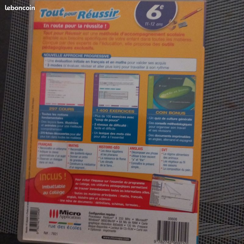 Tout pour réussir 6éme CD-ROM PC (image 3)