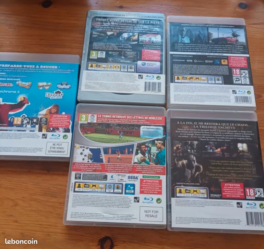 Lot de 5 jeux ps3 (image 2)